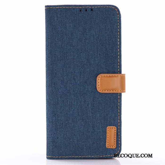 Samsung Galaxy S10e Coque De Téléphone En Denim Modèle Fleurie Étui Bleu Étui En Cuir