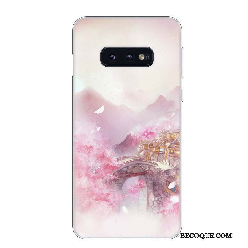 Samsung Galaxy S10e Coque De Téléphone Étui Blanc Art Tendance Protection