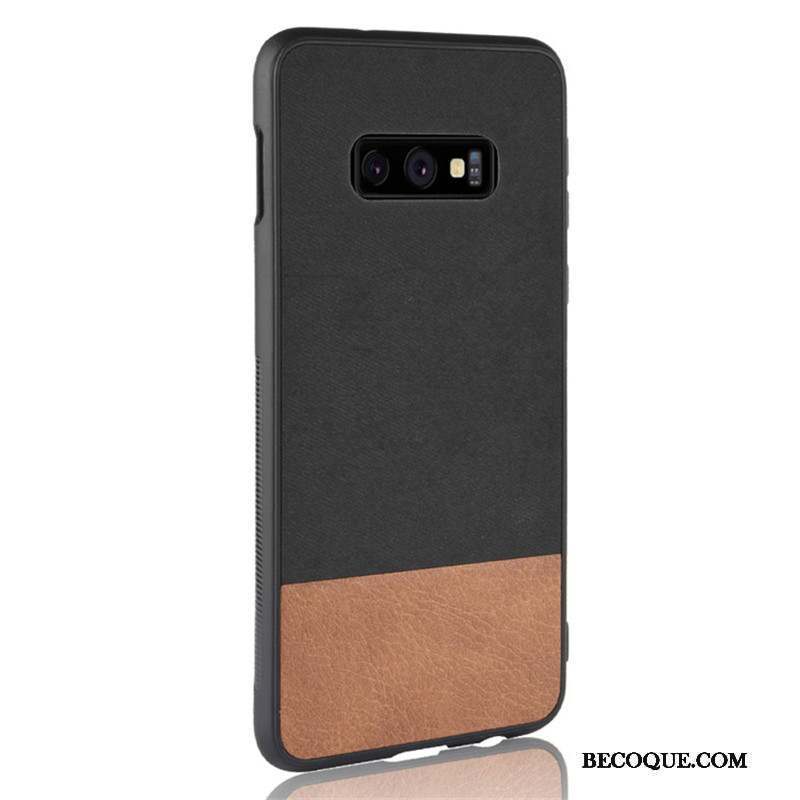 Samsung Galaxy S10e Coque Denim Étui Fluide Doux Tout Compris Protection Difficile