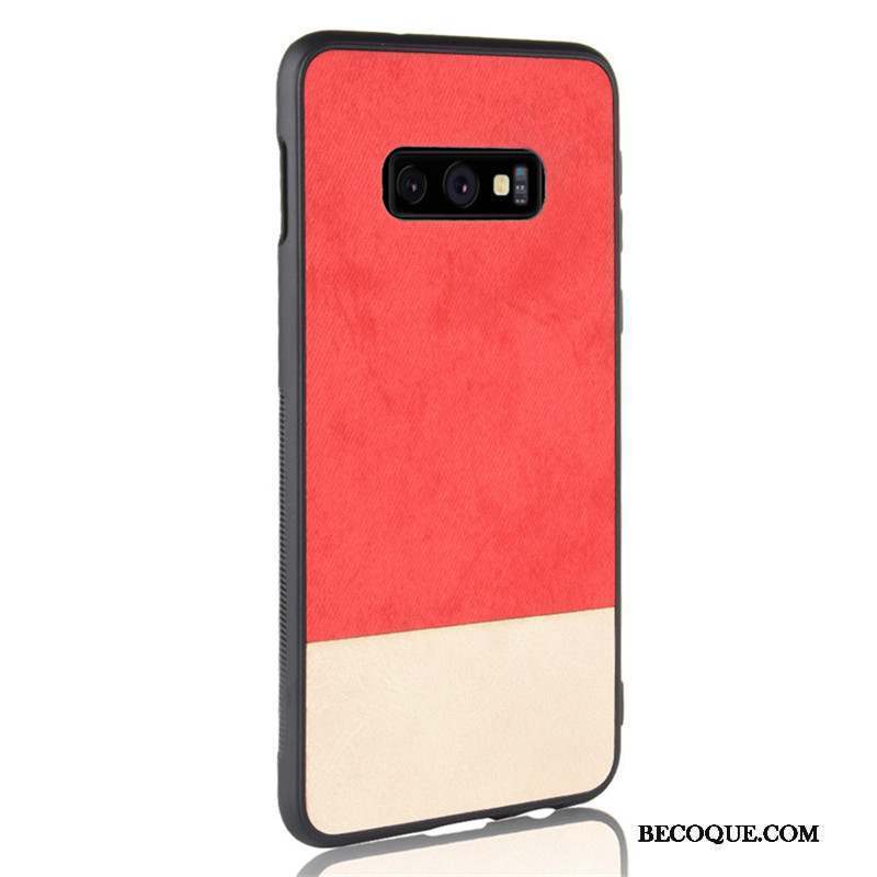 Samsung Galaxy S10e Coque Denim Étui Fluide Doux Tout Compris Protection Difficile