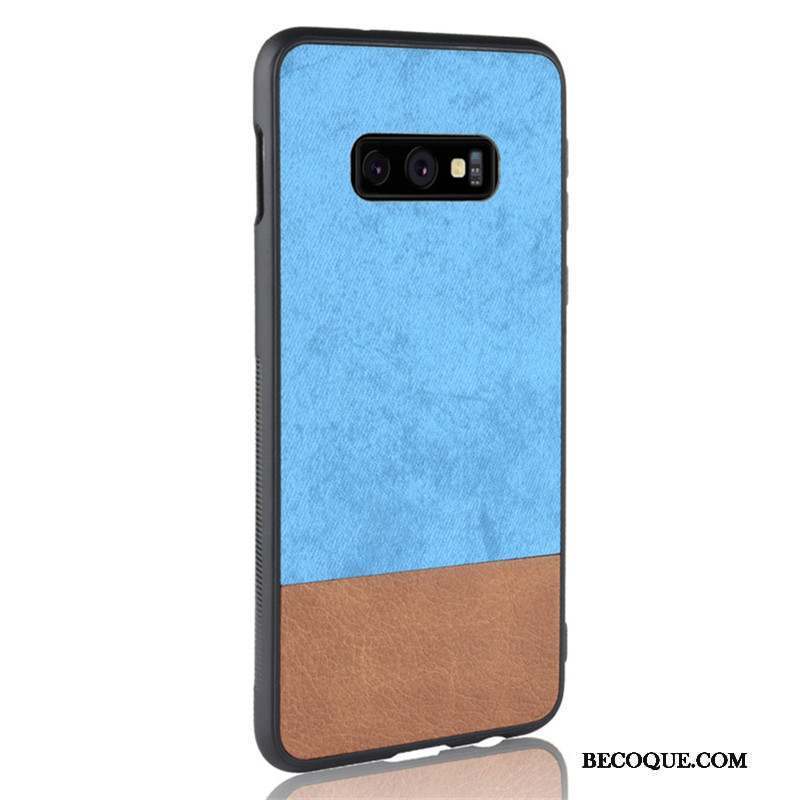 Samsung Galaxy S10e Coque Denim Étui Fluide Doux Tout Compris Protection Difficile