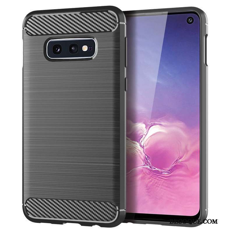 Samsung Galaxy S10e Coque Fluide Doux Soie Modèle Fleurie Incassable Fibre