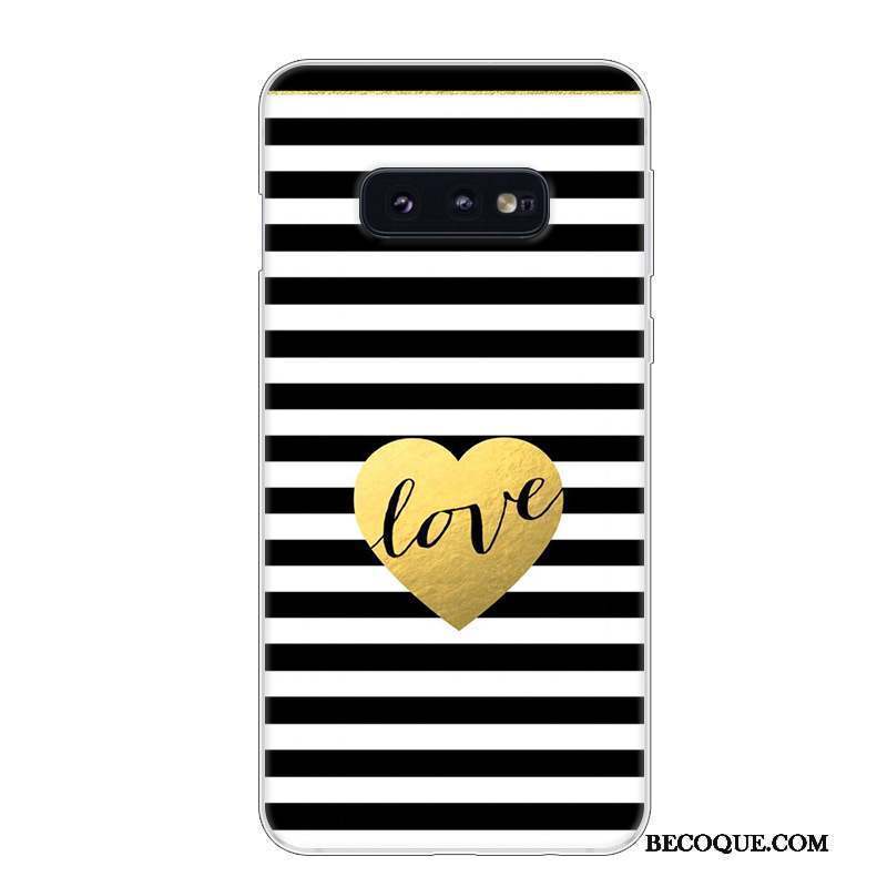 Samsung Galaxy S10e Coque Incassable Fluide Doux Silicone Étui Blanc Protection