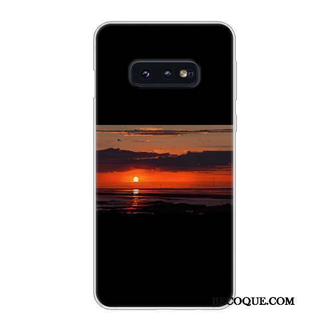 Samsung Galaxy S10e Coque Incassable Fluide Doux Silicone Étui Blanc Protection