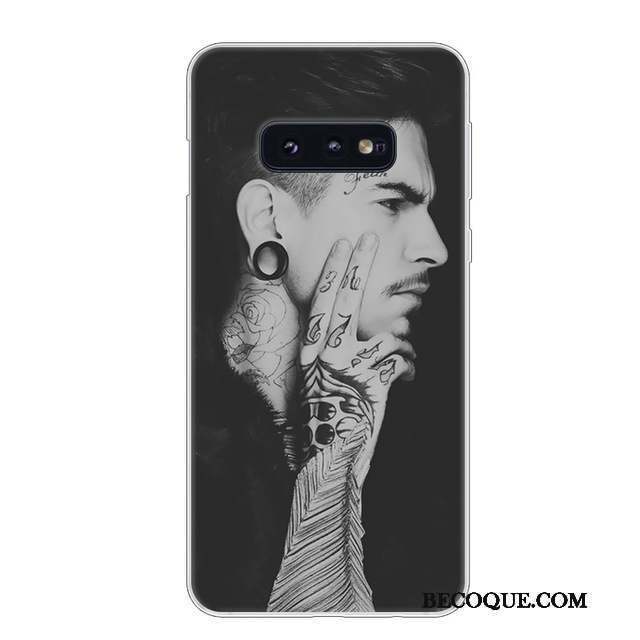 Samsung Galaxy S10e Coque Incassable Fluide Doux Silicone Étui Blanc Protection