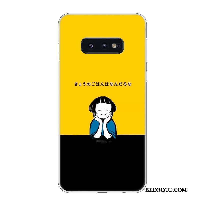 Samsung Galaxy S10e Coque Incassable Fluide Doux Silicone Étui Blanc Protection