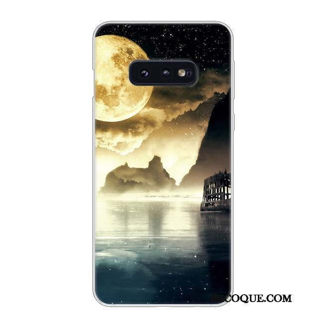 Samsung Galaxy S10e Coque Incassable Fluide Doux Silicone Étui Blanc Protection