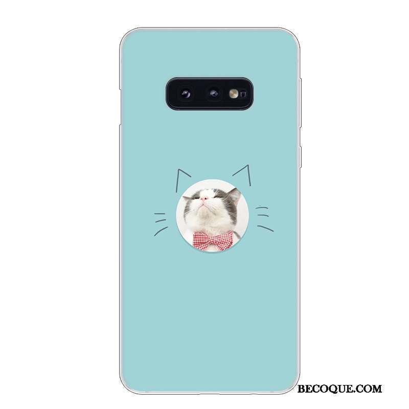 Samsung Galaxy S10e Coque Incassable Fluide Doux Silicone Étui Blanc Protection