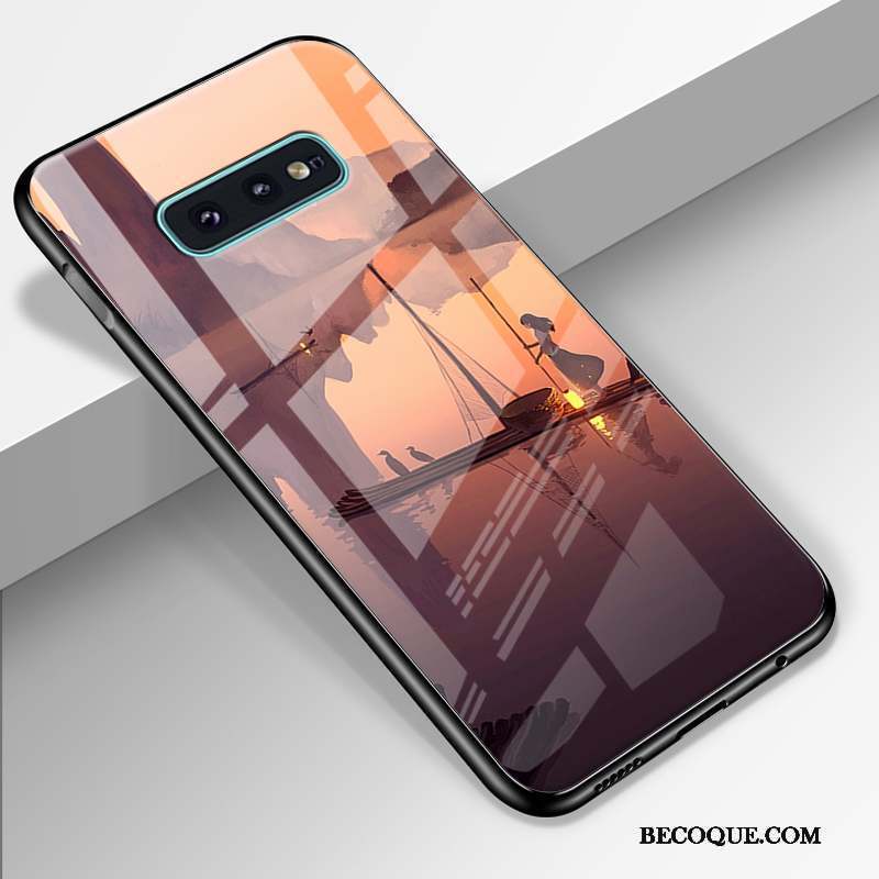 Samsung Galaxy S10e Coque Personnalité Incassable Tendance Fluide Doux Tout Compris Rose