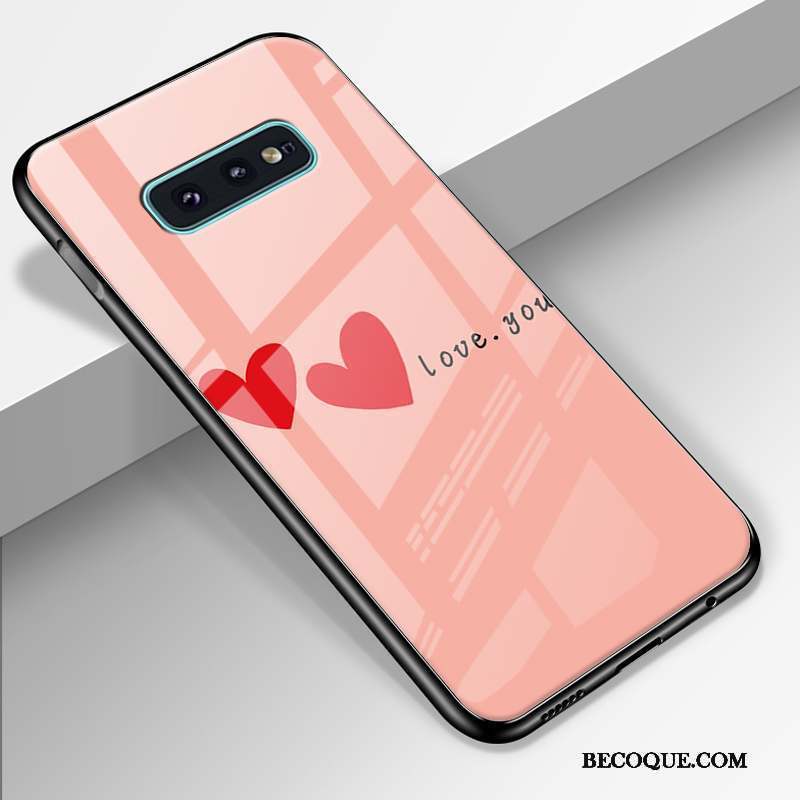 Samsung Galaxy S10e Coque Personnalité Incassable Tendance Fluide Doux Tout Compris Rose