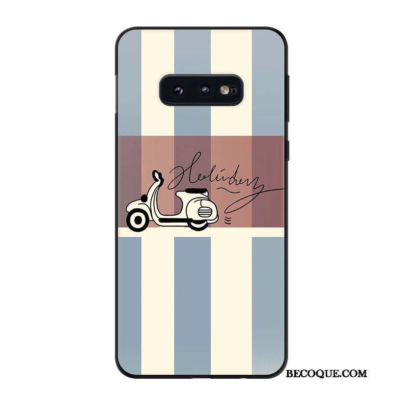 Samsung Galaxy S10e Coque Étui Personnalité Délavé En Daim Protection Vintage Tendance