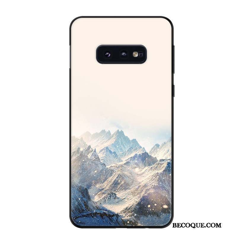 Samsung Galaxy S10e Coque Étui Personnalité Délavé En Daim Protection Vintage Tendance