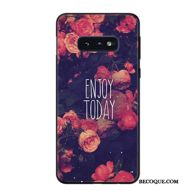 Samsung Galaxy S10e Coque Étui Personnalité Délavé En Daim Protection Vintage Tendance