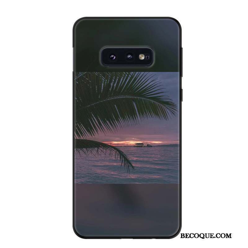 Samsung Galaxy S10e Coque Étui Personnalité Délavé En Daim Protection Vintage Tendance