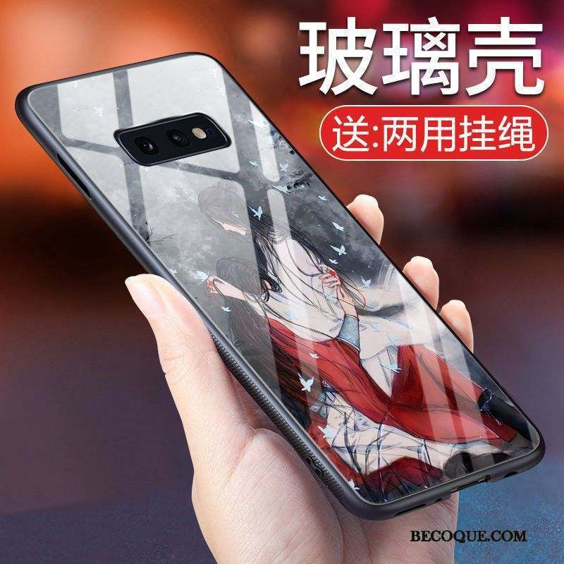 Samsung Galaxy S10e Créatif Coque De Téléphone Bleu Étui Protection Verre