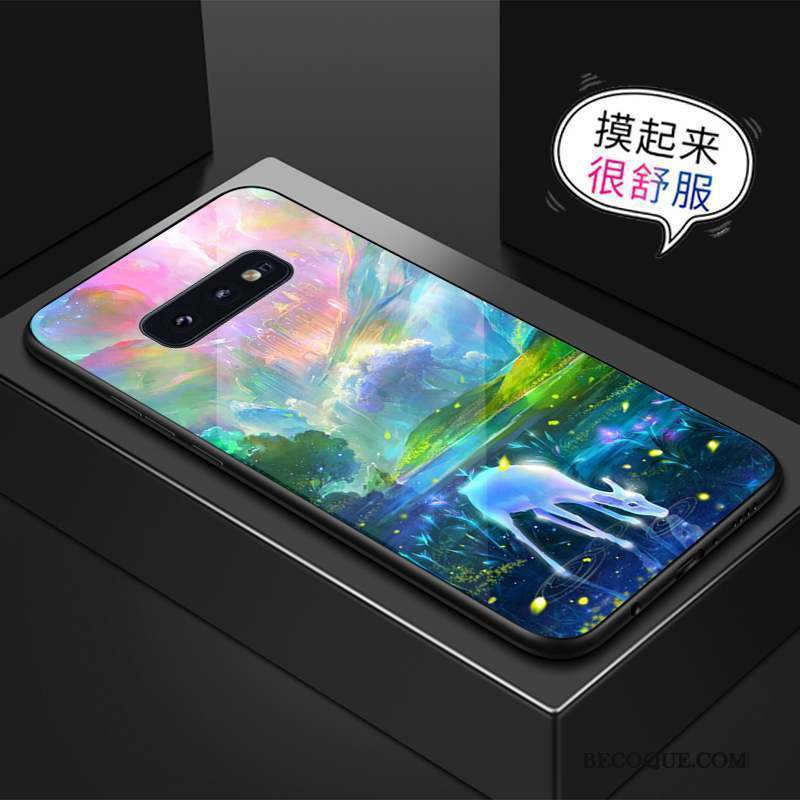 Samsung Galaxy S10e Incassable Jaune Créatif Coque De Téléphone Verre