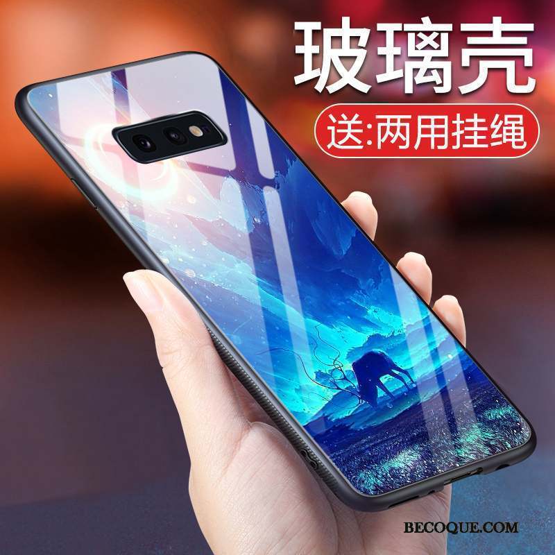 Samsung Galaxy S10e Incassable Nouveau Coque De Téléphone Verre Trempé Personnalité Clair