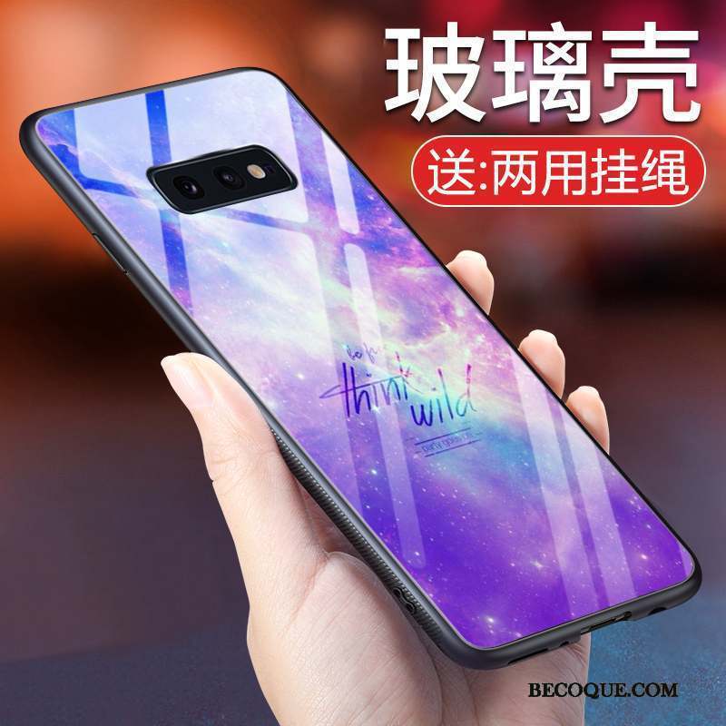 Samsung Galaxy S10e Incassable Nouveau Coque De Téléphone Verre Trempé Personnalité Clair