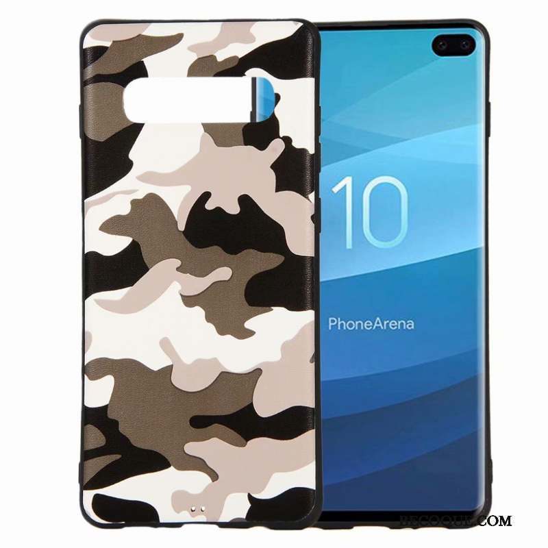 Samsung Galaxy S10e Marque De Tendance Fluide Doux Coque De Téléphone Délavé En Daim Vert Tout Compris