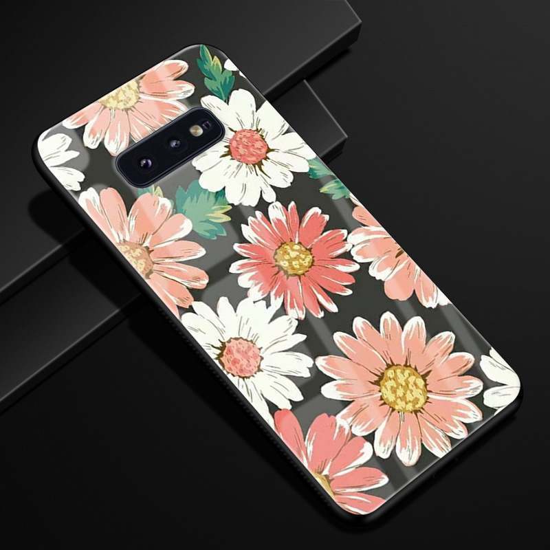 Samsung Galaxy S10e Miroir Étui Rose Coque De Téléphone Incassable Verre