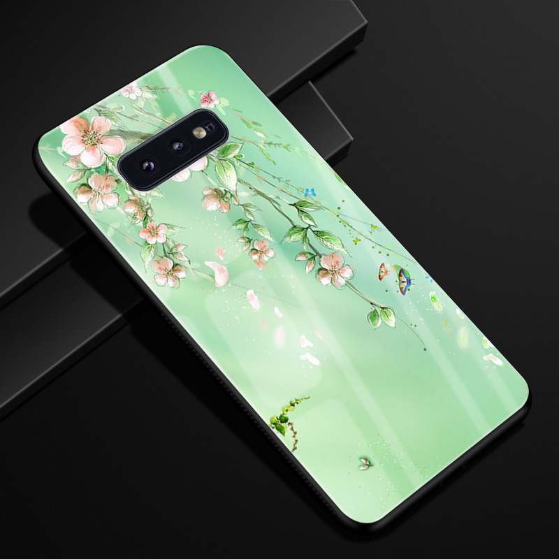 Samsung Galaxy S10e Miroir Étui Rose Coque De Téléphone Incassable Verre