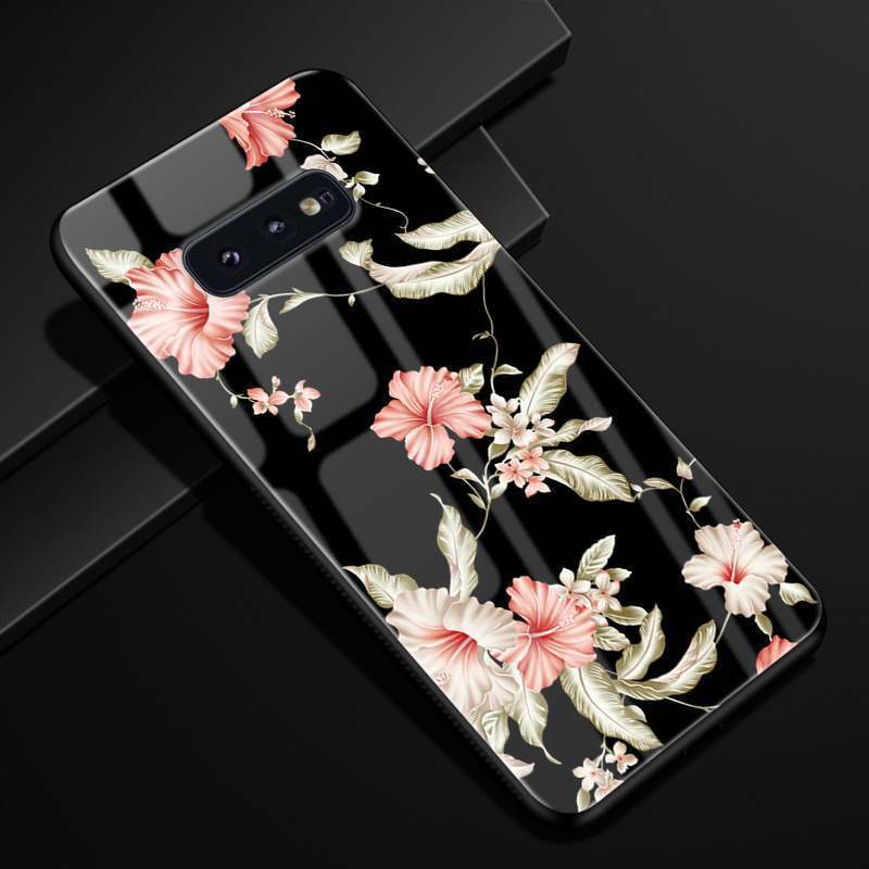 Samsung Galaxy S10e Miroir Étui Rose Coque De Téléphone Incassable Verre