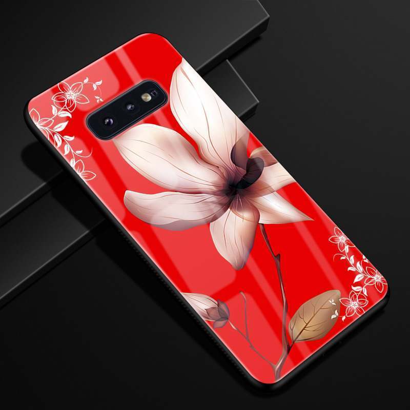 Samsung Galaxy S10e Miroir Étui Rose Coque De Téléphone Incassable Verre