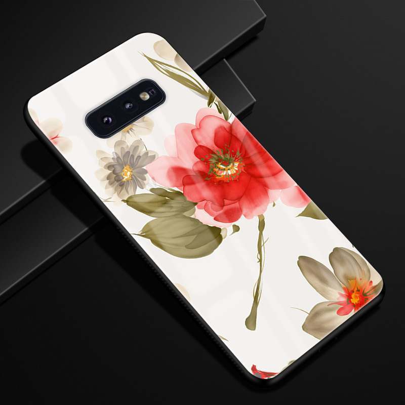 Samsung Galaxy S10e Miroir Étui Rose Coque De Téléphone Incassable Verre