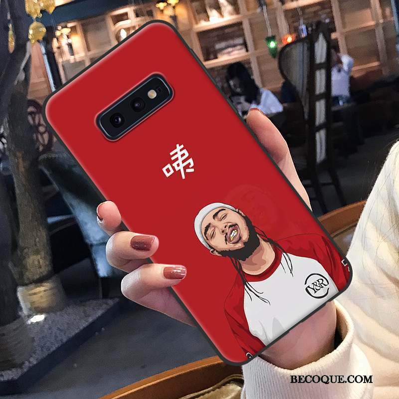 Samsung Galaxy S10e Silicone Fluide Doux Tout Compris Rouge Étui Coque De Téléphone