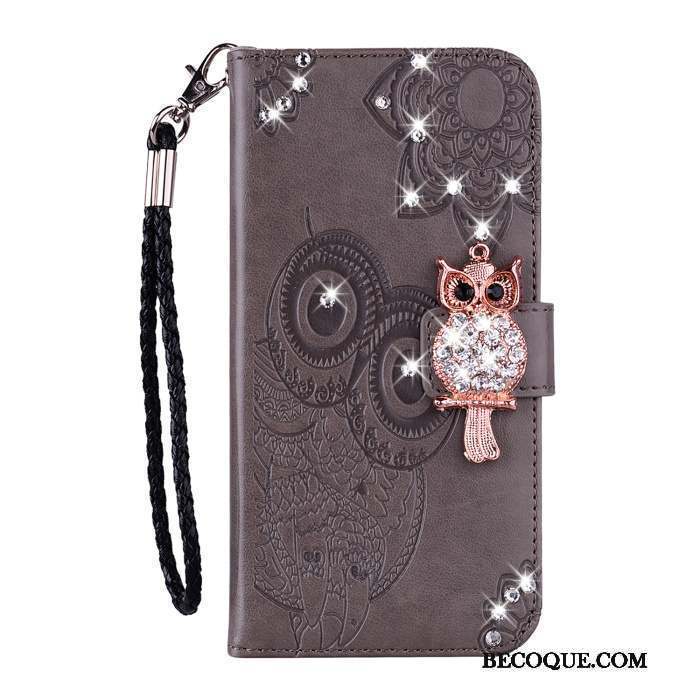 Samsung Galaxy S10e Téléphone Portable Coque De Téléphone Strass Étui En Cuir Chat Housse