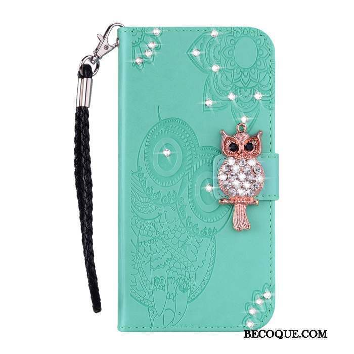 Samsung Galaxy S10e Téléphone Portable Coque De Téléphone Strass Étui En Cuir Chat Housse