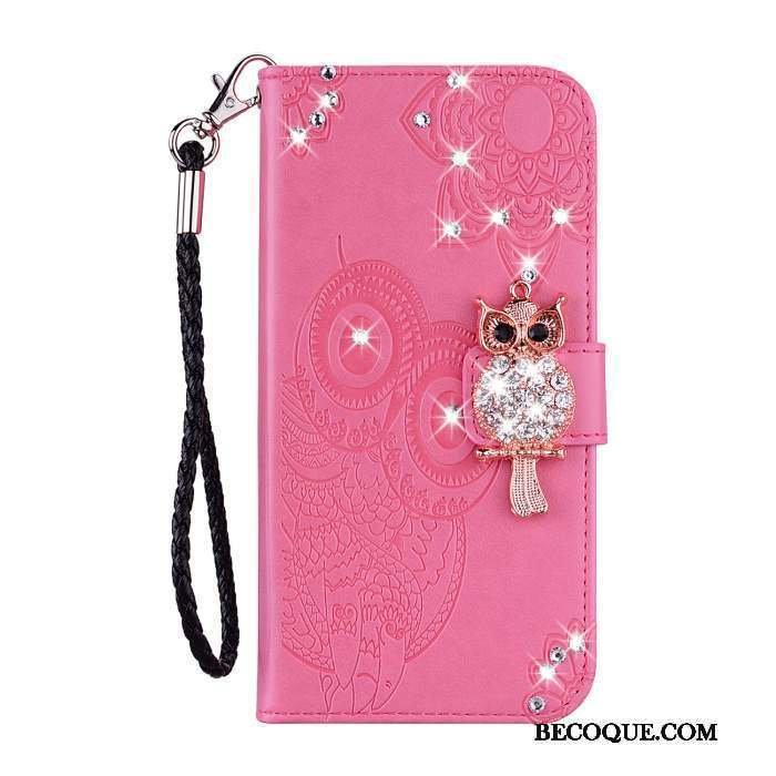 Samsung Galaxy S10e Téléphone Portable Coque De Téléphone Strass Étui En Cuir Chat Housse