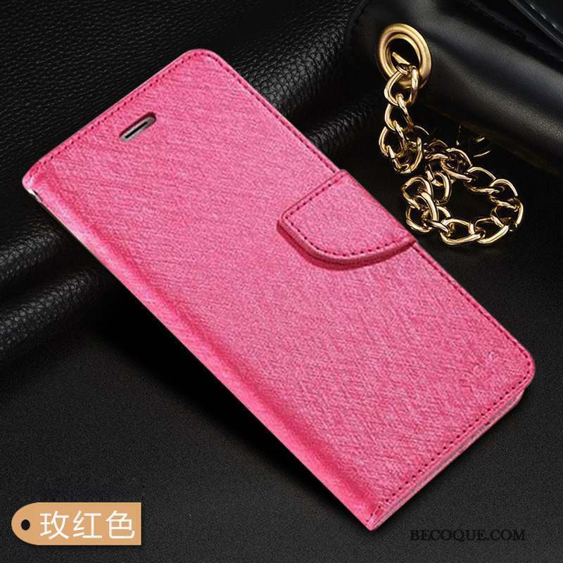 Samsung Galaxy S10e Étui En Cuir Housse Rouge Ornements Suspendus Mode Coque De Téléphone