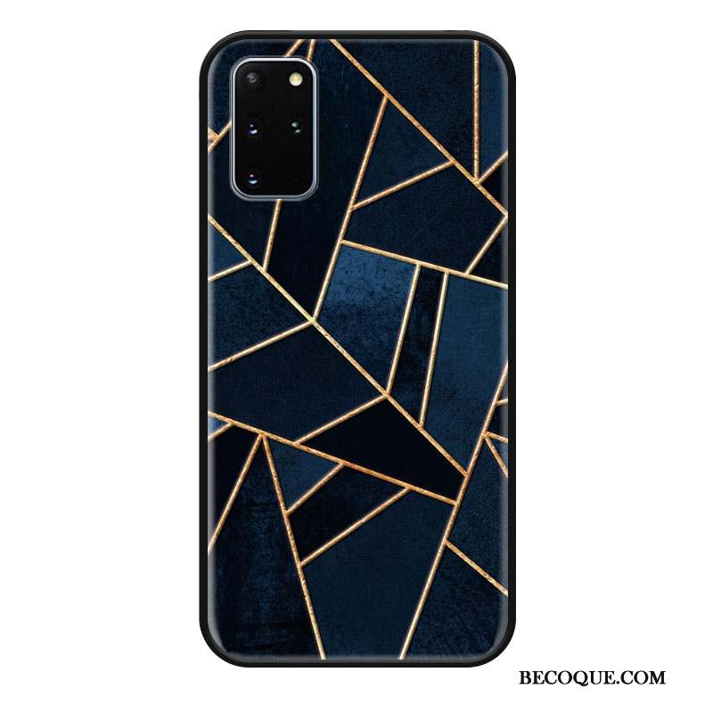 Samsung Galaxy S20 Coque Géométrie Incassable Mode Délavé En Daim Protection Tendance