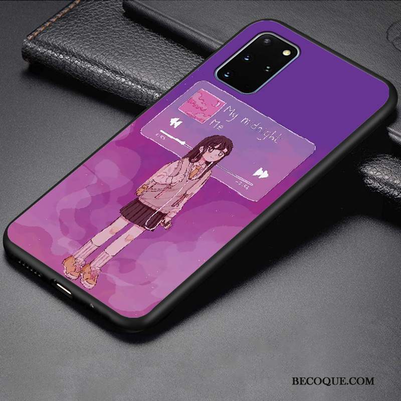 Samsung Galaxy S20+ Coque Incassable Silicone Simple Tout Compris Fluide Doux Étui