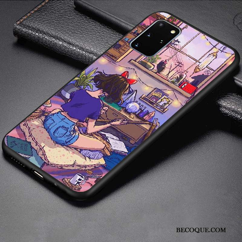 Samsung Galaxy S20+ Coque Incassable Silicone Simple Tout Compris Fluide Doux Étui