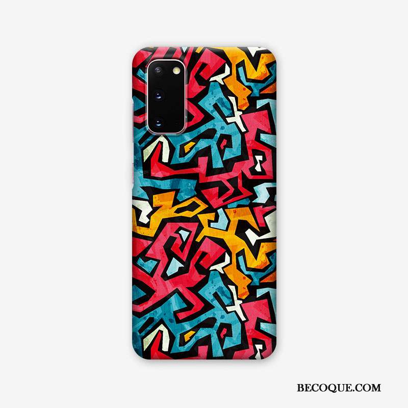 Samsung Galaxy S20+ Coque Nouveau Très Mince Personnalité Créatif Couleur Délavé En Daim