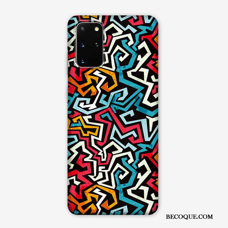 Samsung Galaxy S20+ Coque Nouveau Très Mince Personnalité Créatif Couleur Délavé En Daim