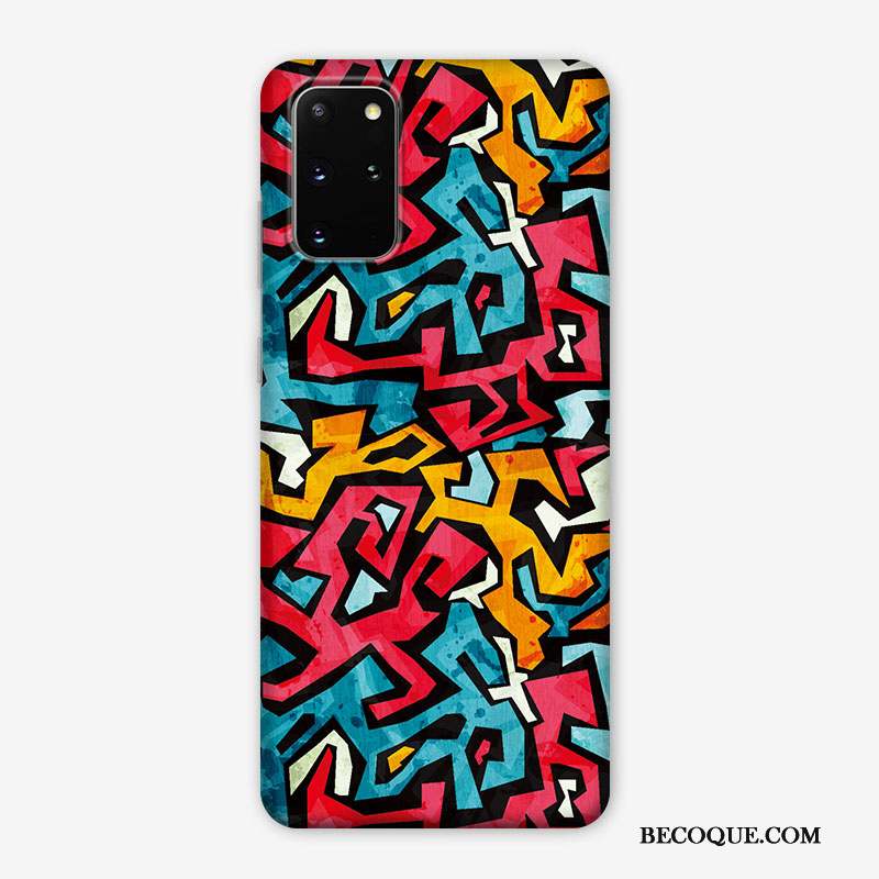 Samsung Galaxy S20+ Coque Nouveau Très Mince Personnalité Créatif Couleur Délavé En Daim