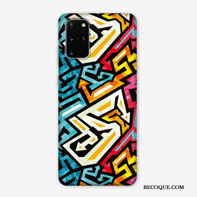 Samsung Galaxy S20+ Coque Nouveau Très Mince Personnalité Créatif Couleur Délavé En Daim