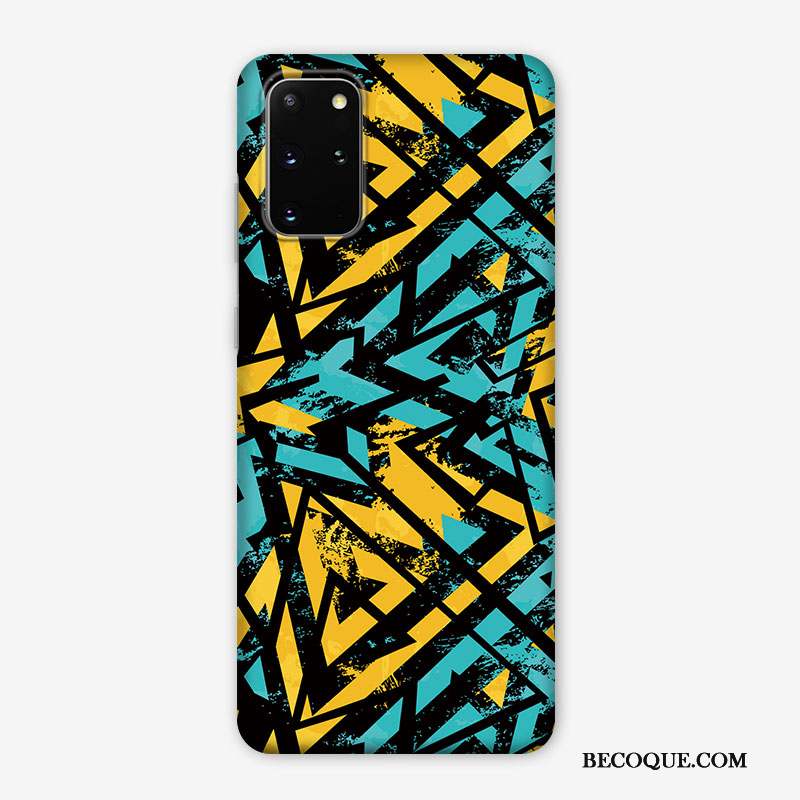 Samsung Galaxy S20+ Coque Nouveau Très Mince Personnalité Créatif Couleur Délavé En Daim