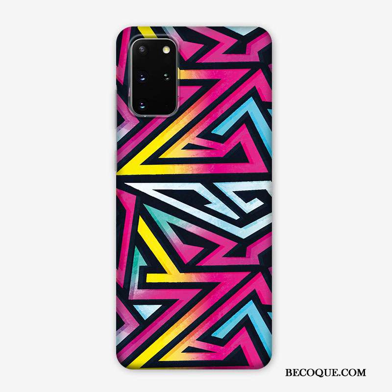 Samsung Galaxy S20+ Coque Nouveau Très Mince Personnalité Créatif Couleur Délavé En Daim