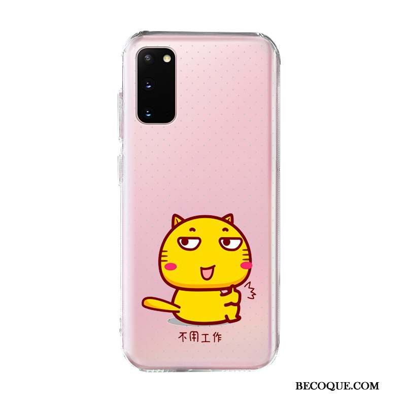 Samsung Galaxy S20 Coque Rose De Téléphone Amoureux Étui Charmant