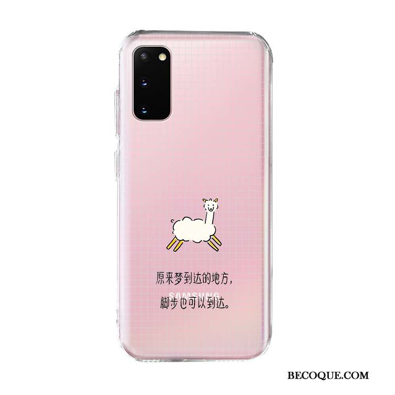 Samsung Galaxy S20 Coque Rose De Téléphone Amoureux Étui Charmant