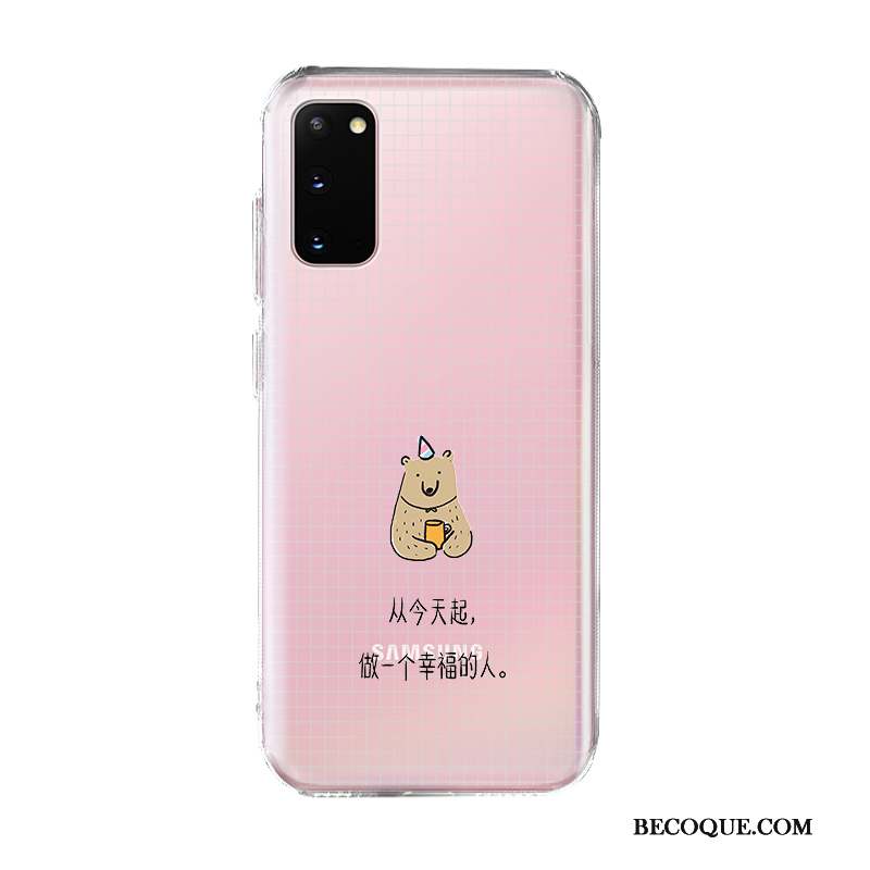 Samsung Galaxy S20 Coque Rose De Téléphone Amoureux Étui Charmant