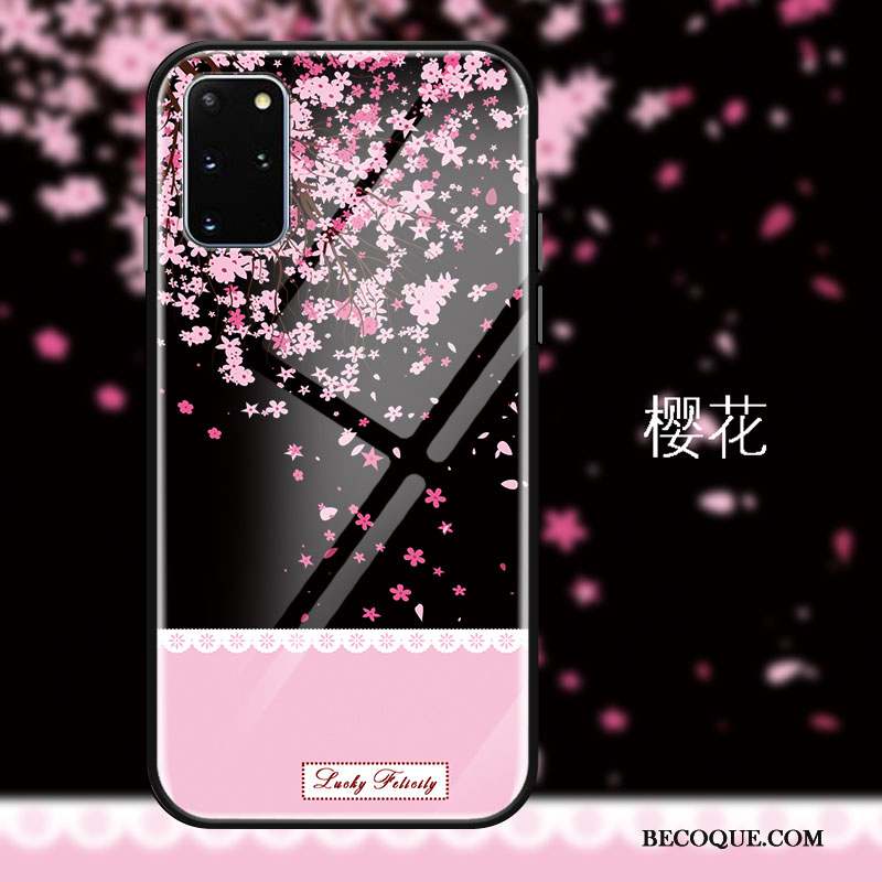 Samsung Galaxy S20 Coque Sakura Incassable Fluide Doux Ornements Suspendus Luxe Frais