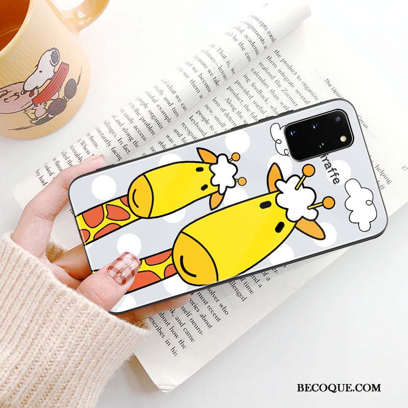 Samsung Galaxy S20+ Coque Silicone Personnalité Net Rouge Jaune Dessin Animé Longue