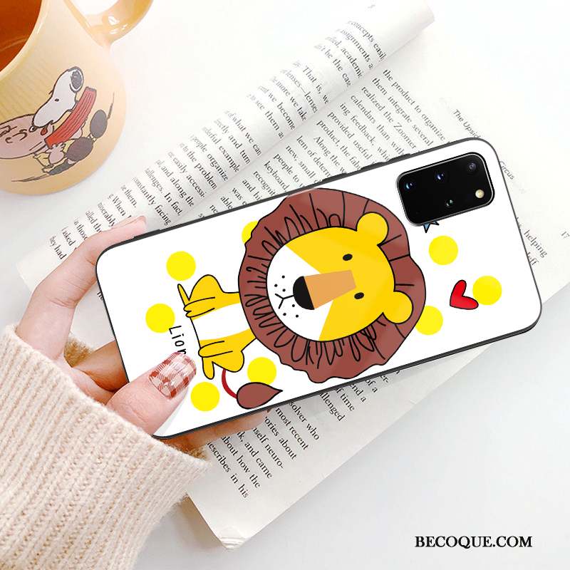 Samsung Galaxy S20+ Coque Silicone Personnalité Net Rouge Jaune Dessin Animé Longue