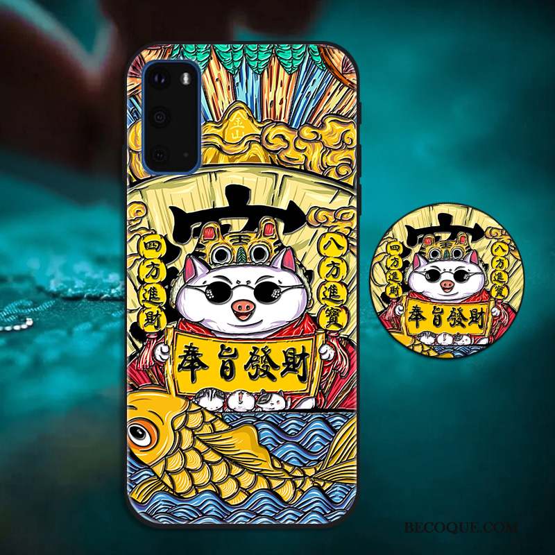 Samsung Galaxy S20 Coque Style Chinois Incassable Étui Créatif Personnalité Tout Compris