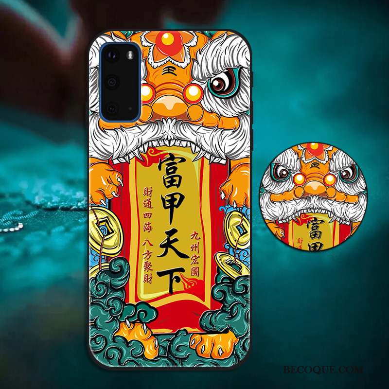 Samsung Galaxy S20 Coque Style Chinois Incassable Étui Créatif Personnalité Tout Compris